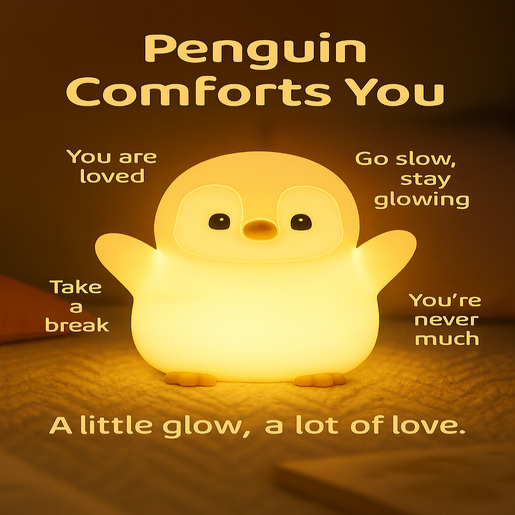 Penguin Cuddle Glow Night Light