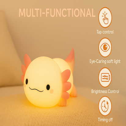 Axolotl Cuddle Glow Night Light