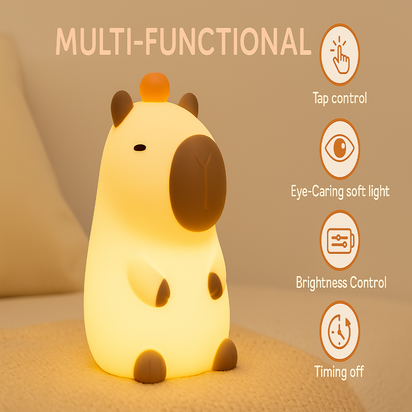 Capybara Cuddle Glow Night Light