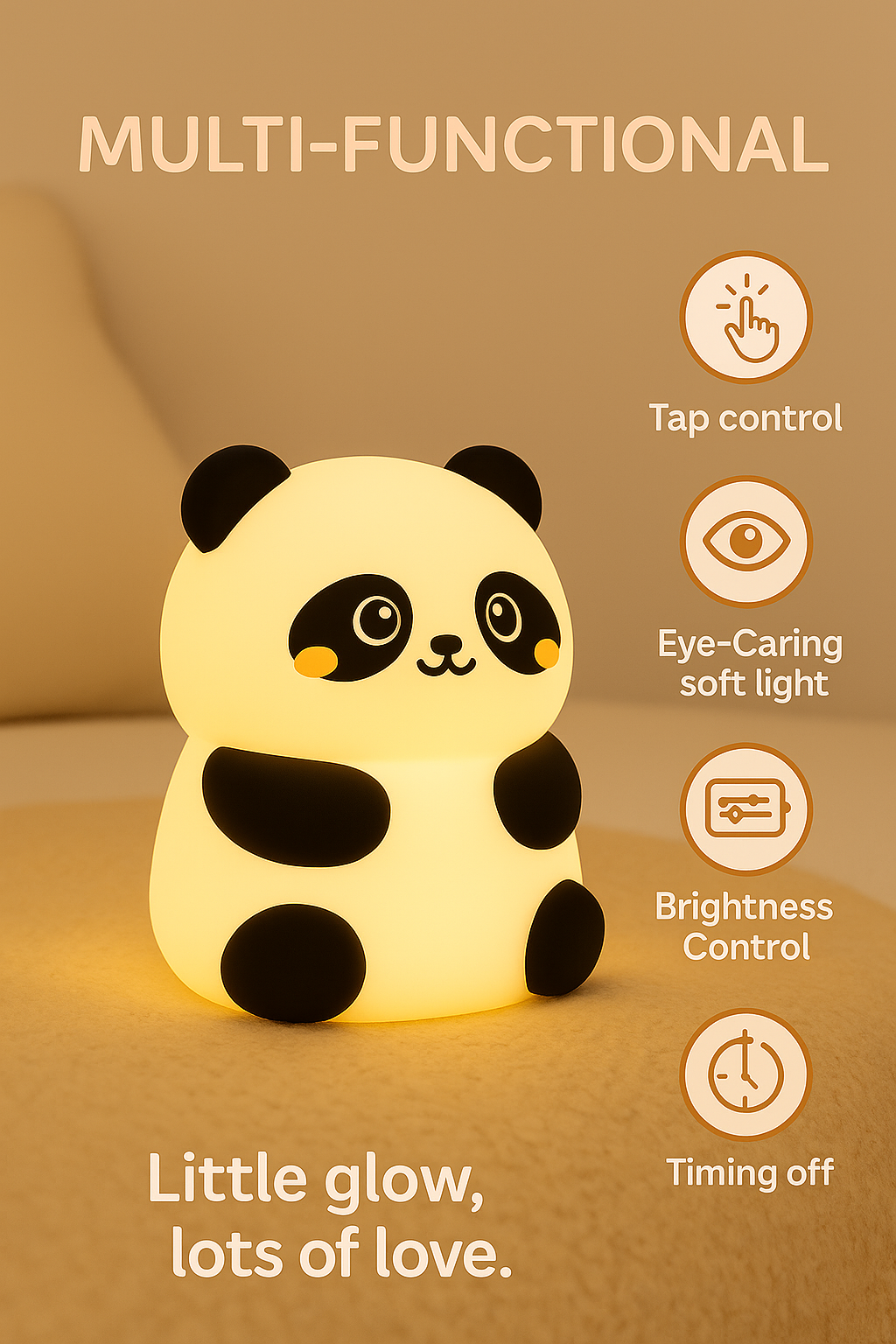 Panda Night Light — Pan