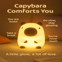 Capybara Cuddle Glow Night Light