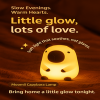 Capybara Cuddle Glow Night Light